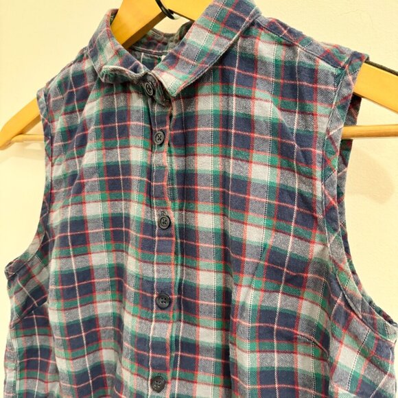 π ASOS Plaid Shirt / Tank Top - Soft & Comfy, US 4 - Picture 4 of 6